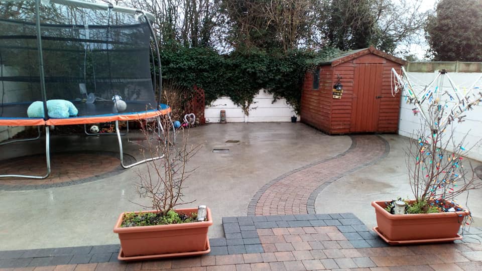 Back yard concreate and patio cleaning garden tidying Meath - Room with a view Cleaning Service